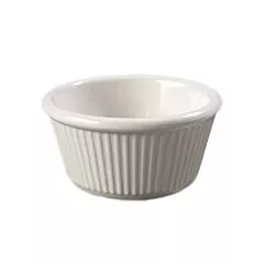 Carlisle fluted ramekin, white, 4 oz - s291 white 376/s291 w