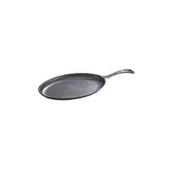 Browne thermalloy cast iron oval skillet w/ handle, 9.5