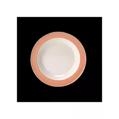 Steelite freedom raised-rim plate, red, 8-3/8