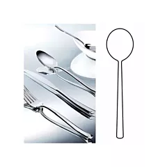 Steelite Yuki Round Bowl Soup Spoon, Polished Finish - 5506J