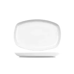 Churchill rectangular platter, white, 9.25