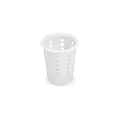 Browne Perforated Flatware Cylinder, White, 4.3