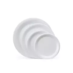 G.E.T. Diamond White Narrow Rim Plate, White, 9