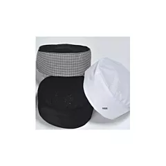 Premium Uniforms Pill Box Cap with Mesh Top, Black
