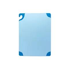 San jamar saf-t-grip cutting board, blue, 15