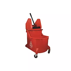 Globe Commercial Products Dual Chamber DP Bucket w/ Wringer,