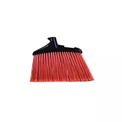 Globe commercial products jumbo angle broom head, red pk/4 -