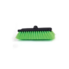 Globe Commercial Products Bi-Level Scrubbing Brush, Green -
