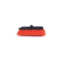 Globe Commercial Products Bi-Level Scrubbing Brush, Red - 56