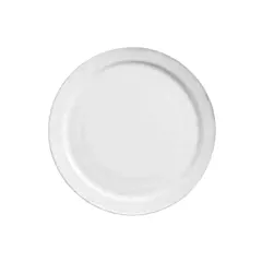 World Tableware Porcelana Narrow Rim Plate, White, 9.5