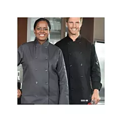 Premium double breasted chef's coat, noir, small - 274/5353