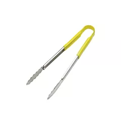 Browne Color-Coded One-Piece Tongs, Yellow, 9