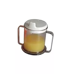 Parsons ADL Double Handled Mug w/ Lid, Clear, 10 oz - 16T123