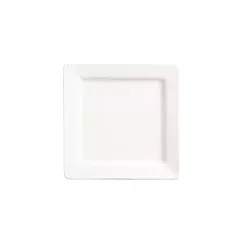 World Tableware Slate Square Plate, White, 7.25