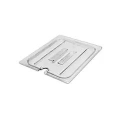 Cambro Camwear Notched Food Pan Lid, Clear, 1/2 Size - 025/2