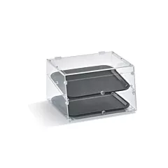 Vollrath slant front counter top display case w/ rear door,