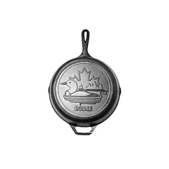 Lodge Cast Iron Skillet w/Loon Scene, 10.25