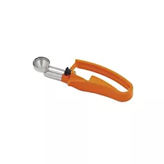 Vollrath standard length disher, orange, size 100, .33 oz -