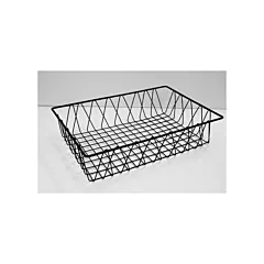 G.E.T. Rectangular Wire Pastry Basket, Black, 4