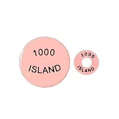 Fifo squeeze bottle identifiers, 3 caps / 3 rings, 1000 isla