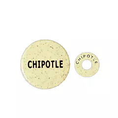 FIFO Squeeze Bottle Identifiers, 3 Caps / 3 Rings, Chipotle,