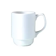 Steelite Monaco Vogue Stacking Beaker, White, 9 oz 2DZ 3DZ -