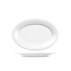 Churchill Art de Cuisine Oval Porcelain Plate, White, 12
