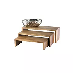 Tablecraft cascade risers nesting display risers, set of 3,