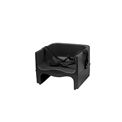 Winco double-sided booster seat avec belt, noir - chb-2pk 1