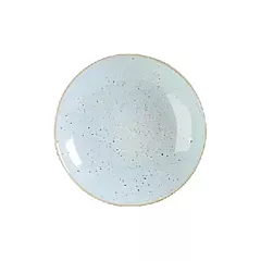 Churchill stonecast large coupe bowl, dark egg blue, 12