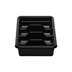 Cambro Bus Box w/ 4 Compartments, Black, 11