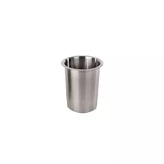 Browne Cylindrical S/S Flatware Holder / Insert, Silver, 3 .