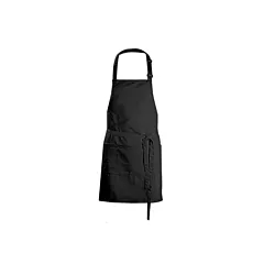 Blackwood Basic 3-Pocket Bib Apron, Black, 30
