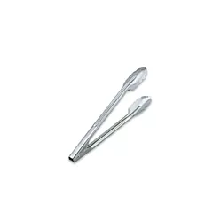 Rabco stainless steel utility tongs, silver 9.5