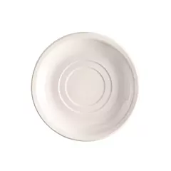 World tableware porcelana double well saucer, white, 5.5