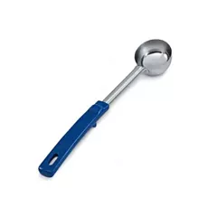 Vollrath Spoodle, Solid, w/ Grip 'N Serv Handle, Blue, 2 oz