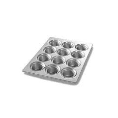 Bundy chicago metallic large crown muffin pan, 12 cup - 4302