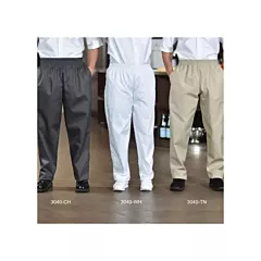 Premium Uniforms Poly/Cotton Baggy Chef Pants, Checkered, La