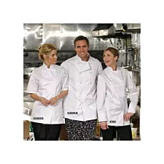 Premium uniforms econo chef coat w/ knot buttons, white, sma