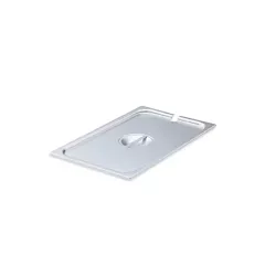 Vollrath super pan v notched food pan cover, stainless stee