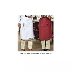 Premium Uniforms Bistro Apron with 2 Pockets, White