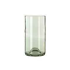 Libbey repurposed wine bottle base tumbler spanish, green, 1