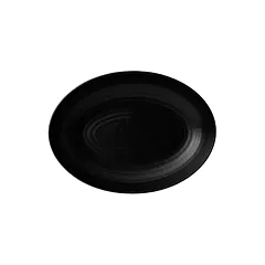 Dudson Evo Jet Deep Oval Bowl w/ Rolled Edge, Black, 38.75 o