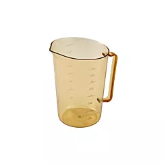 Cambro high heat measuring cup, amber, 4 qt - 400mch150 025