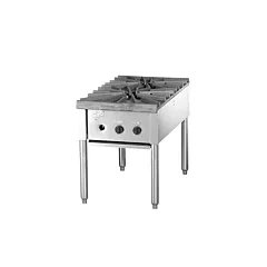 Quest? Heavy Duty Gas Stock Pot Range w/ 2 Burners, Natural