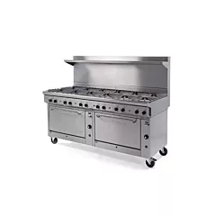 Quest Qgr-2 Series Double Oven Range w/ 12 Burners, Propane,