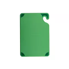San jamar saf-t-grip cutting board, green, 6