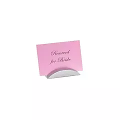 Tablecraft card holder, stainless steel - 558/rch41