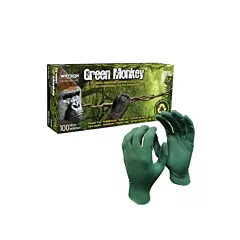 Watson Gloves Green Monkey Biodegradable Nitrile Glove, Gree