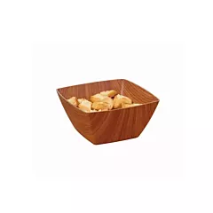 G.e.t. arbor faux wood square bowl, 1 qt 2dz - b-sq-6-m 689/